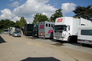 Parkings voor vrachtwagens en trailers